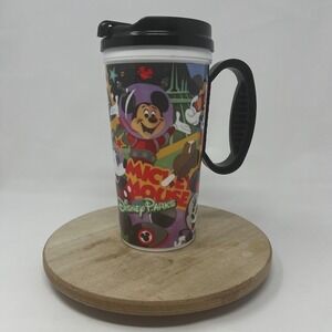 Disney Parks Mickey Mouse Travel Mug Whirley Cup Mickey Mouse Club Lid Handle
